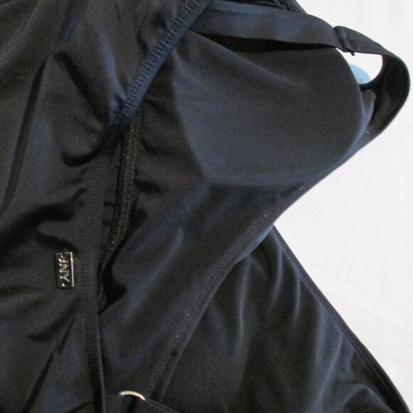 Jones NY 1 PC Swimsuit Wrap Bodice Shirred Front Sz XL - Picture 4 of 6